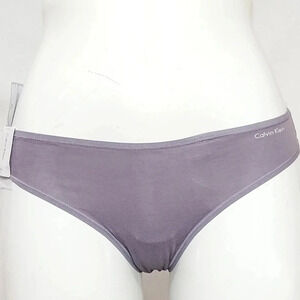 SMALL‎ Calvin Klein QD3643 Cotton Form Thong Light Purple Mauve NWTNew with Tag